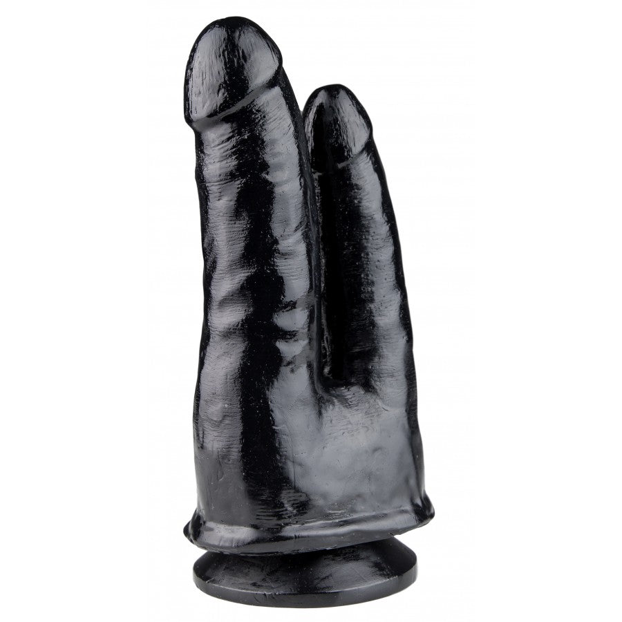 XXLTOYS - Mel - Double Dildo - Insertable length 18 X 8.5 cm - Black - Made in Europe