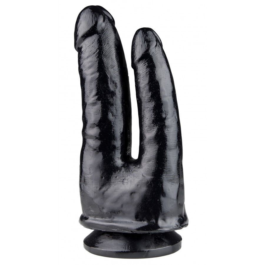 XXLTOYS - Mel - Double Dildo - Insertable length 18 X 8.5 cm - Black - Made in Europe