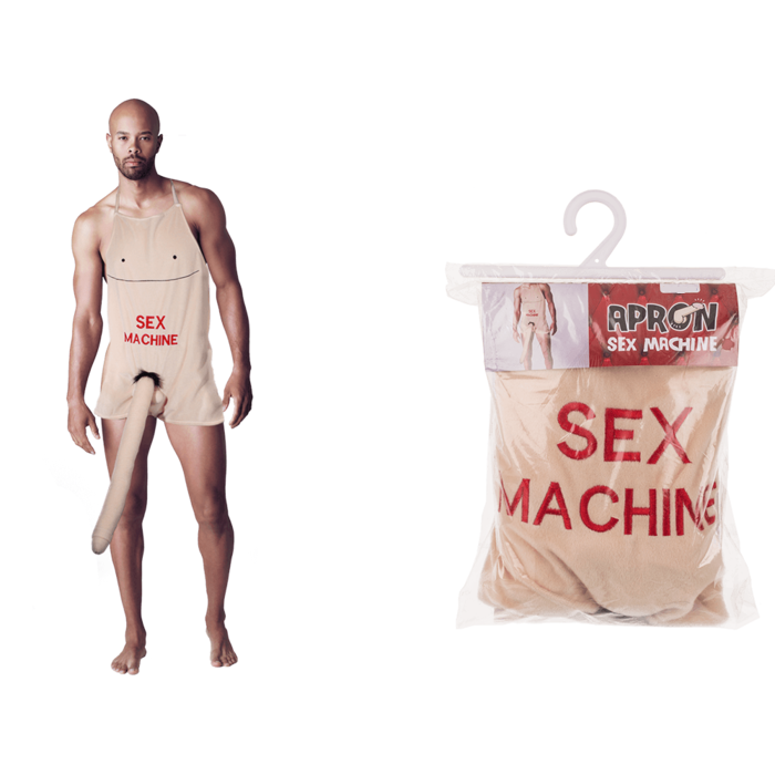 Kinky Pleasure - OB094 - Apron Mega Penis - SEX MACHINE - Beige