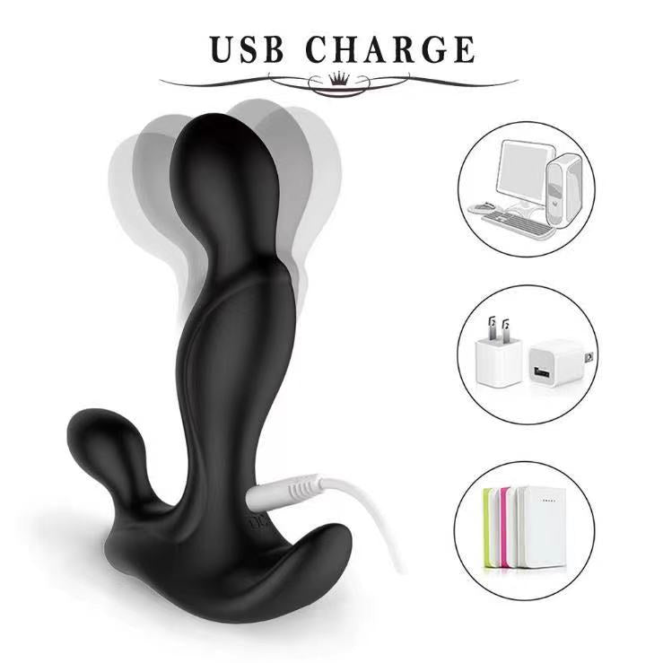 Power Escorts - BR278 - Prostate Twister Rechargeable Prostate Stimulator - Black