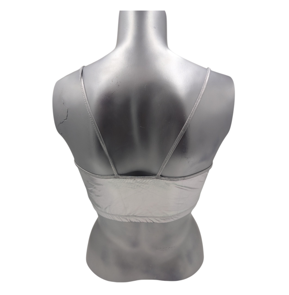Combi Deal - Kinky Glossy Silver Slim Top With Matching Boxer