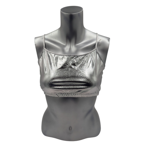 Combi Deal - Kinky Glossy Silver Slim Top With Matching Boxer