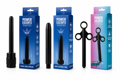 Power Escorts - Saving 3 Pack - Anal Cleansing 3 model - Lube Application Set