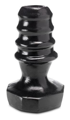XXLTOYS - Anil - Tunnel Plug - insertable length 14 X 7.5 cm - Hole 3 cm - Black - Made in Europe