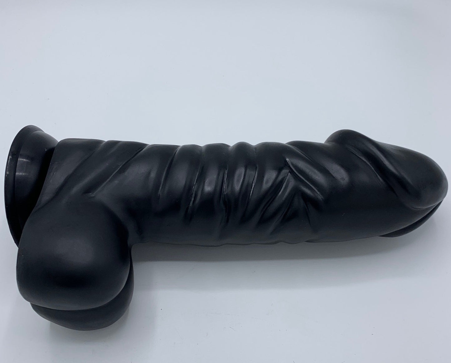 XXLTOYS Uncle Tom - XXL Realistic Dildo with huge balls - Insertable length 27 cm x 7 cm - Dia with balls 14 cm - Length huge size 32 cm - Black