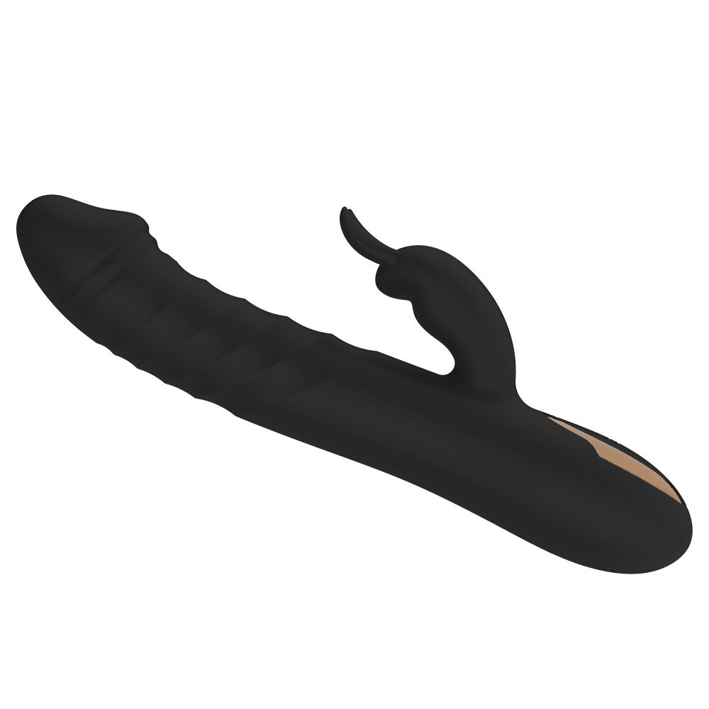 Power Escorts - BR209 - Rosalie Deluxe - Rechargeable Rabbit Vibrator - Silicone