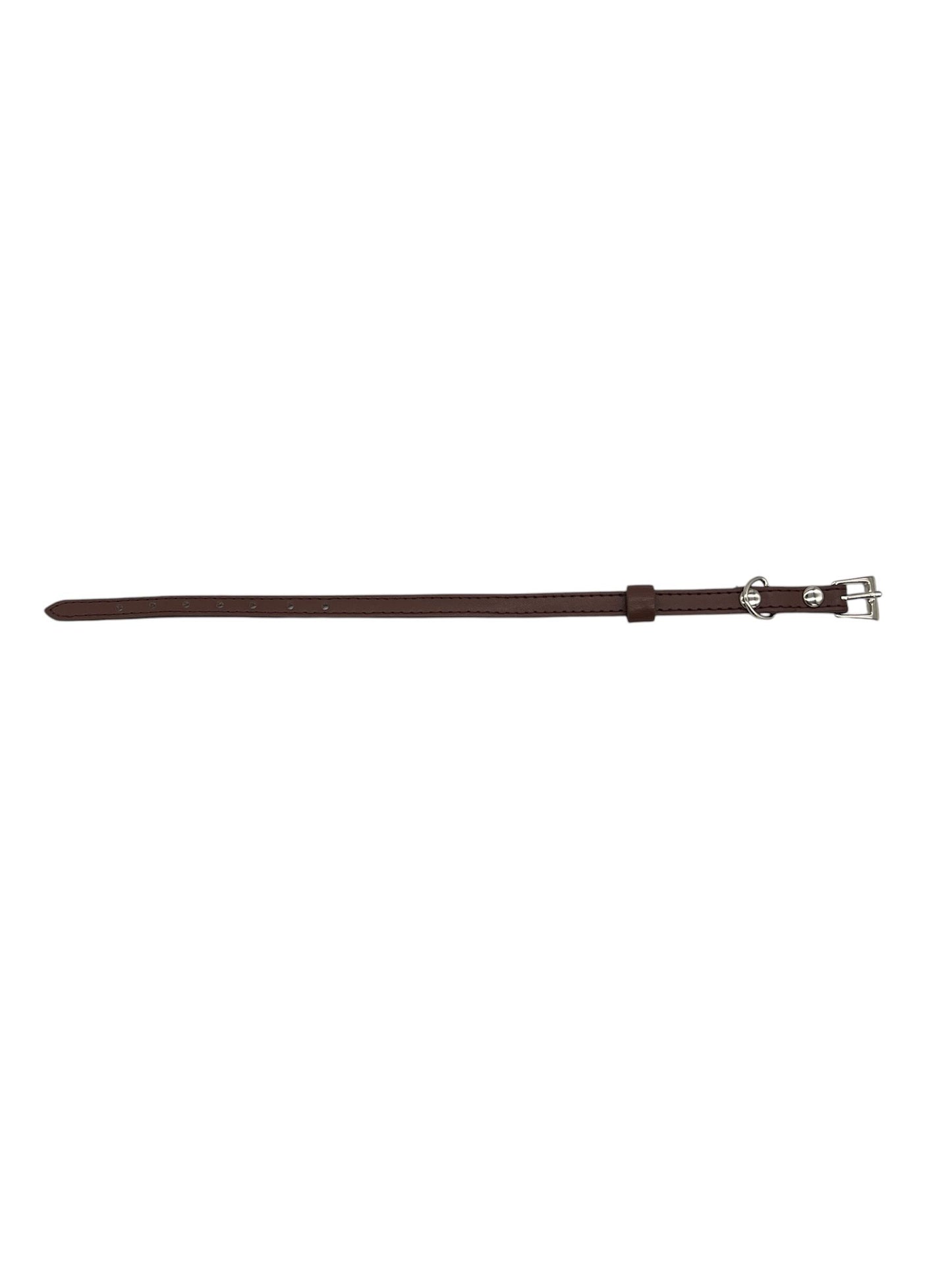 Cat Collar / Small Dog Collar - Brown - Dia 6 CM - Length 23 CM - Width 0,8 CM