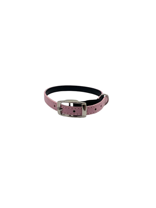 Cat Collar / Small Dog Collar - Pink/Black - Dia 8 CM - Length 30 CM - Width 0,7 CM