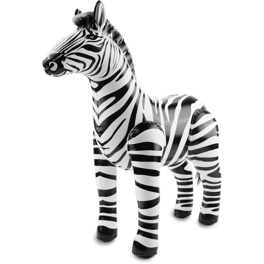 Kinky Pleasure - FT114 - Inflatable Zebra - White & Black - 1 Piece