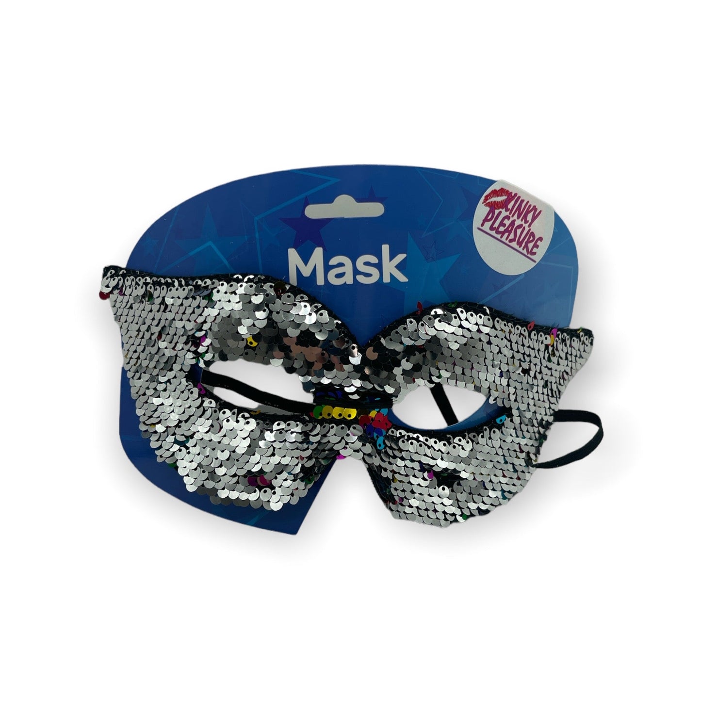 Kinky Pleasure - FT073 - Eye Mask - 2 In 1 - Rainbow & Zilver - 1 Piece