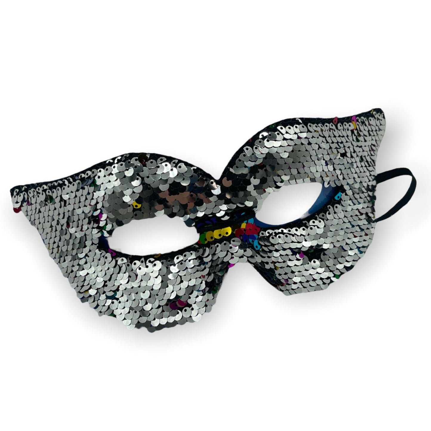 Kinky Pleasure - FT073 - Eye Mask - 2 In 1 - Rainbow & Zilver - 1 Piece