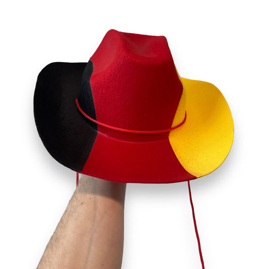 Timmy Toys - B017 - German Flag Style Cowboy Hat - 1 Piece
