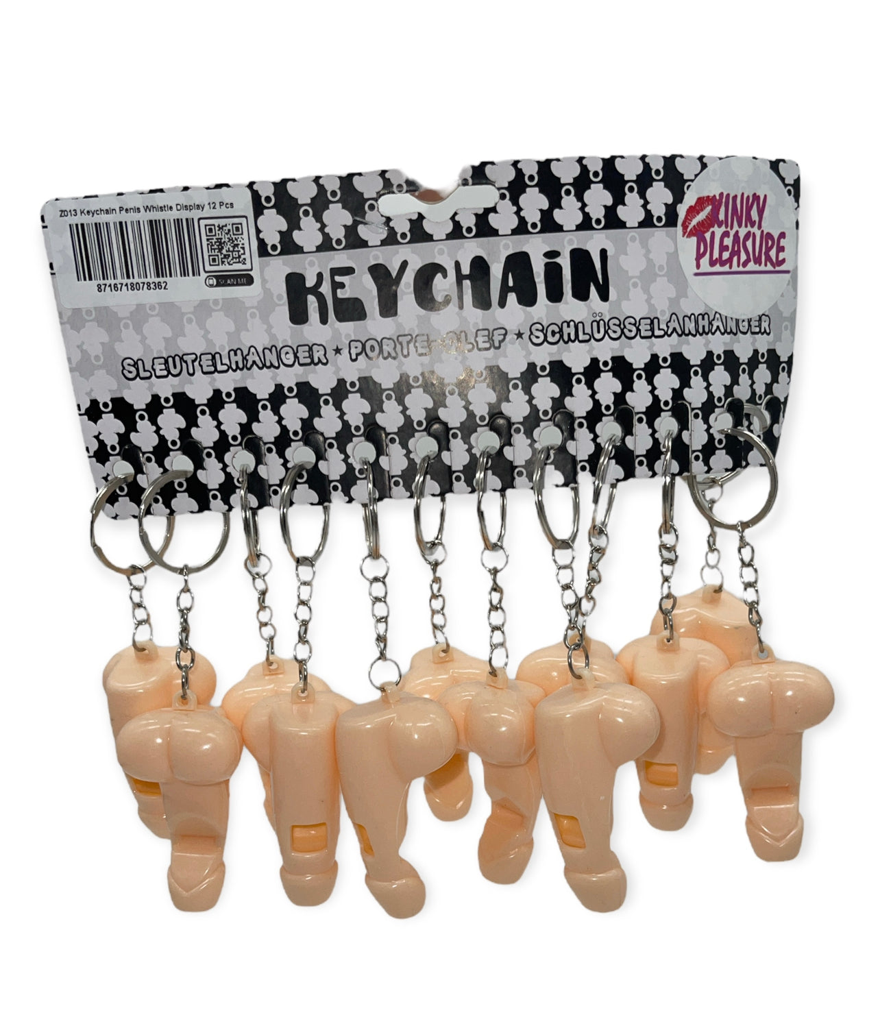 Kinky Pleasure - Z012 - Z013 - Keychain Penis Whistle - 2 Models.