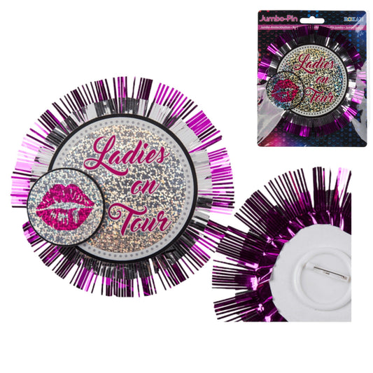 Kinky Pleasure - OB005 - Bachalorette Button / Broche XXL ''Ladies On Tour'' - 10 Pieces