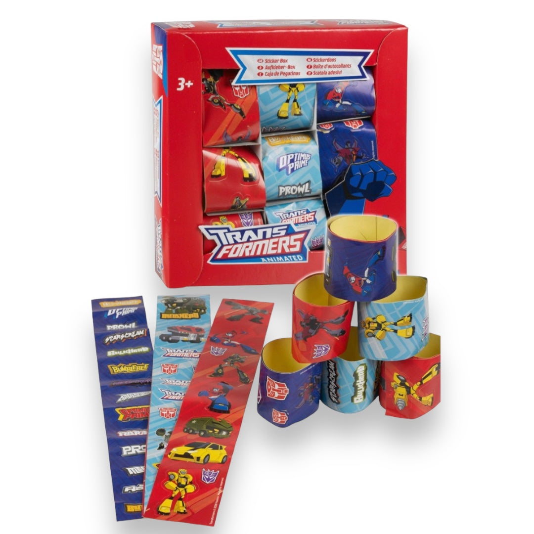 Transformers Animated Sticker Box - 36 Stickers op 3 Rollen - Geschikt voor kinderen vanaf 3 jaar