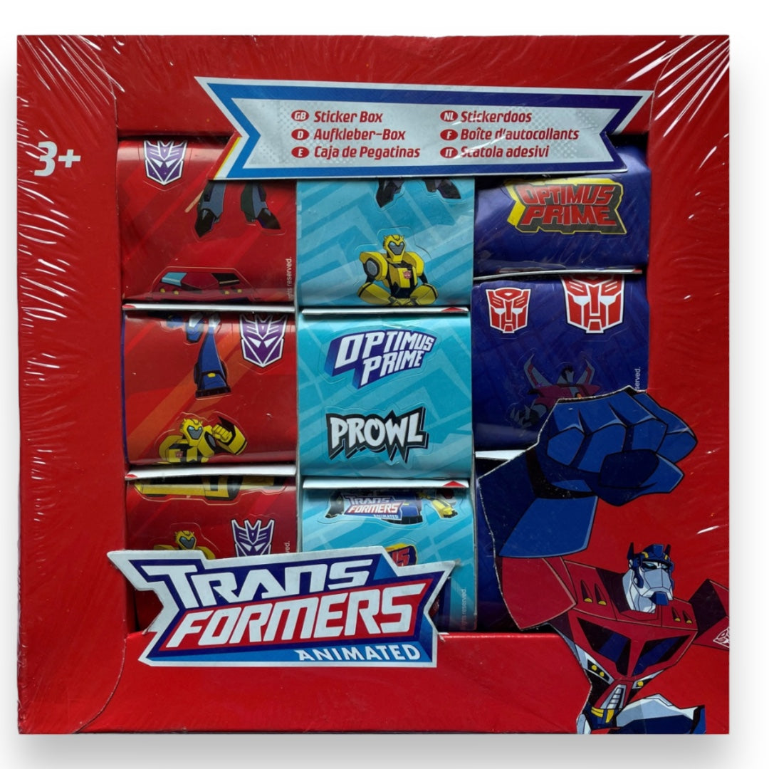 Transformers Animated Sticker Box - 36 Stickers op 3 Rollen - Geschikt voor kinderen vanaf 3 jaar
