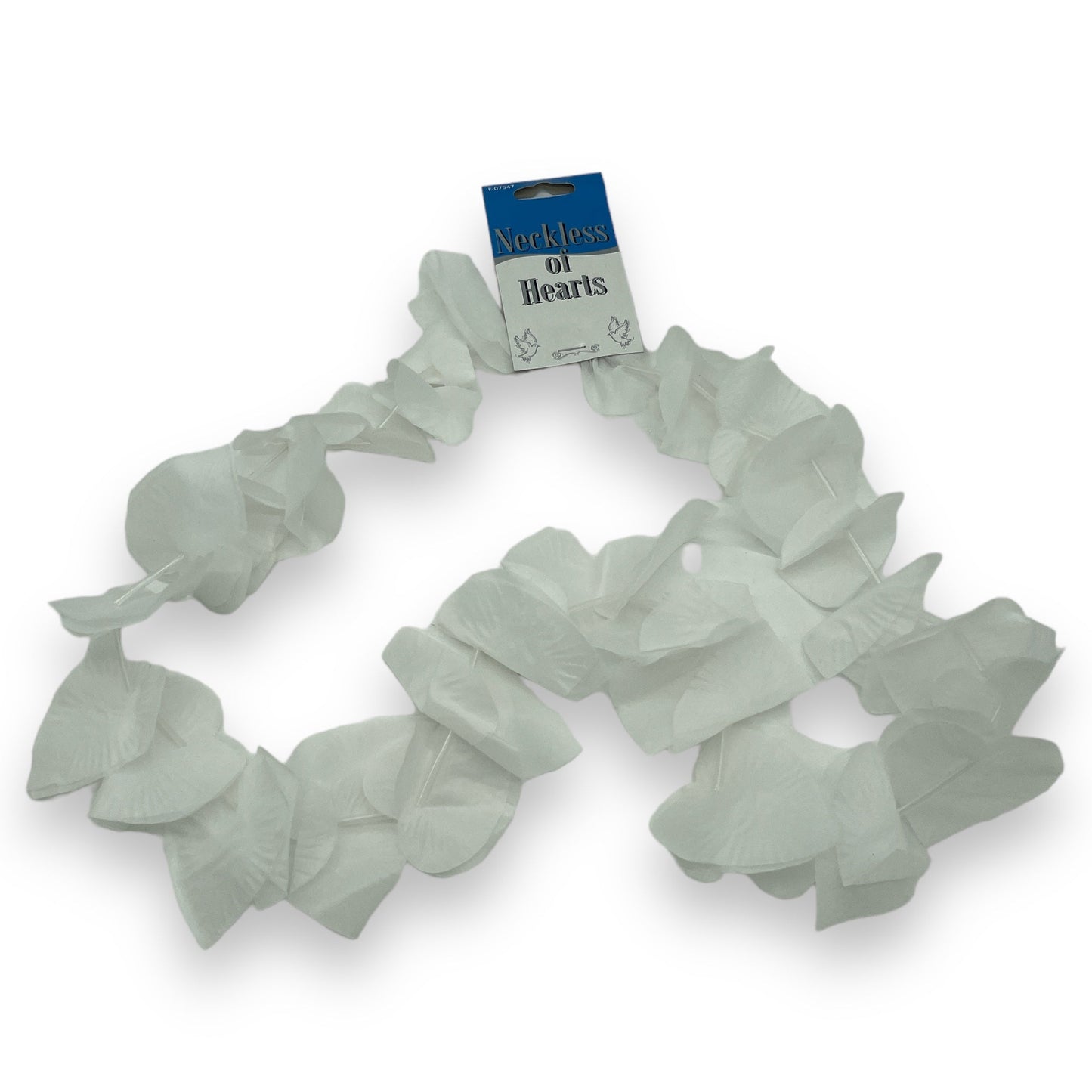 Kinky Pleasure - FT121 - Hawaii Lei with White Hearts - White - 1 Piece