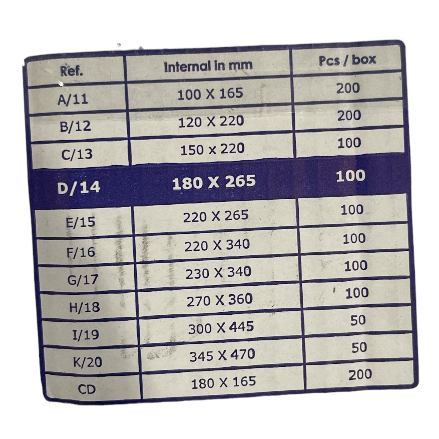 Timmy Toys - VD005 - A11 Air Cushion Envelopes - 100x165mm - 200 Pieces