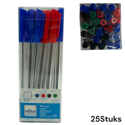 Timmy Toys - VD036 - Pen Set 25pcs - 4 Colours - 1 Piece
