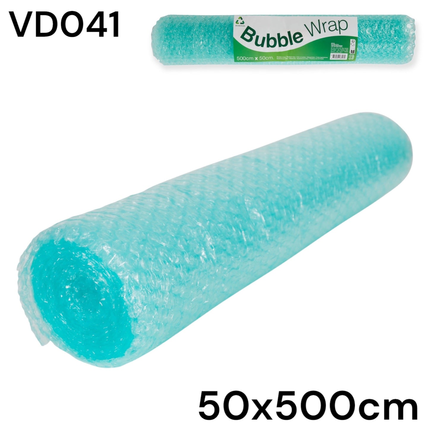Timmy Toys - VD041 - Roll of Green Bubble Wrap Plastic - 50x500cm - 1 Piece