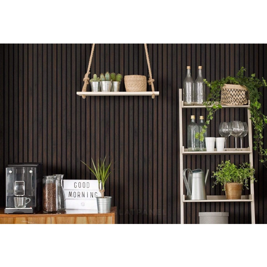 Rigi International - Smoked Oak Acoustic Wall Panel - 270 x 60 x 21 cm