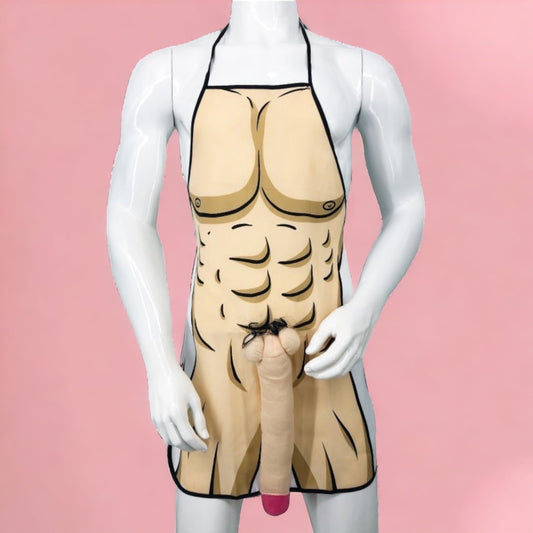 Kinky Pleasure - PL005 - Apron Mega Penis - Beige