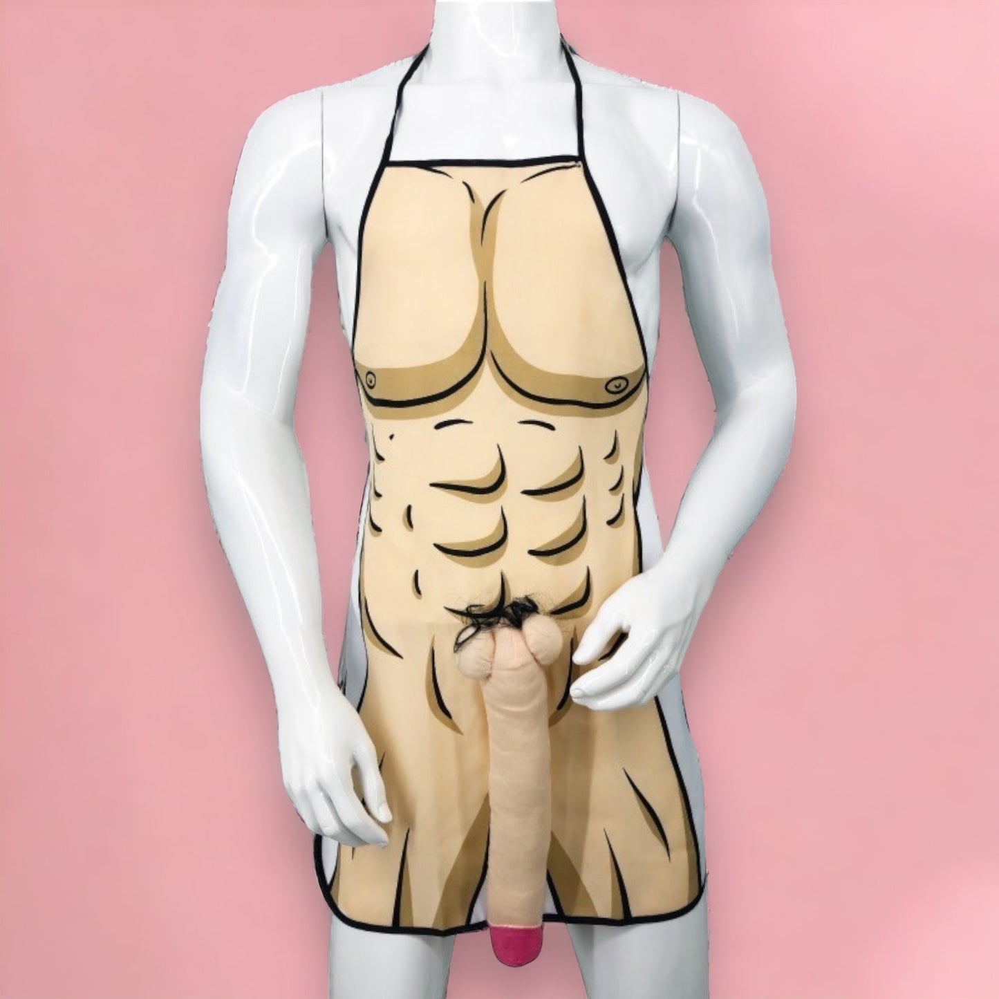 Kinky Pleasure - PL005 - Apron Mega Penis - Beige