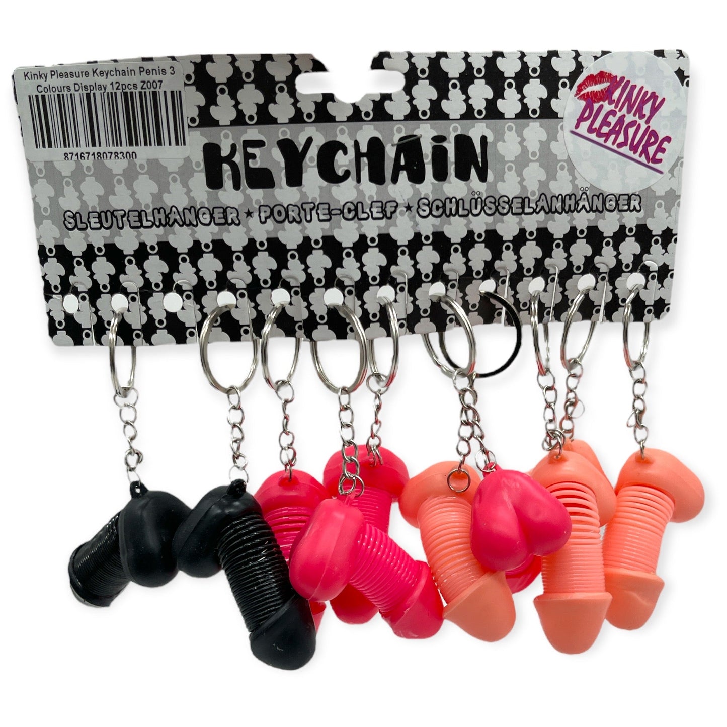 Kinky Pleasure - Z006 - Z007 - Keychain Penis - 3 Colours