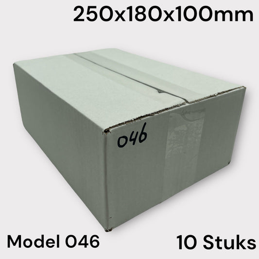 Timmy Toys - Shipping Box - White - Model 046 - 250x180x100mm - 10 Pieces