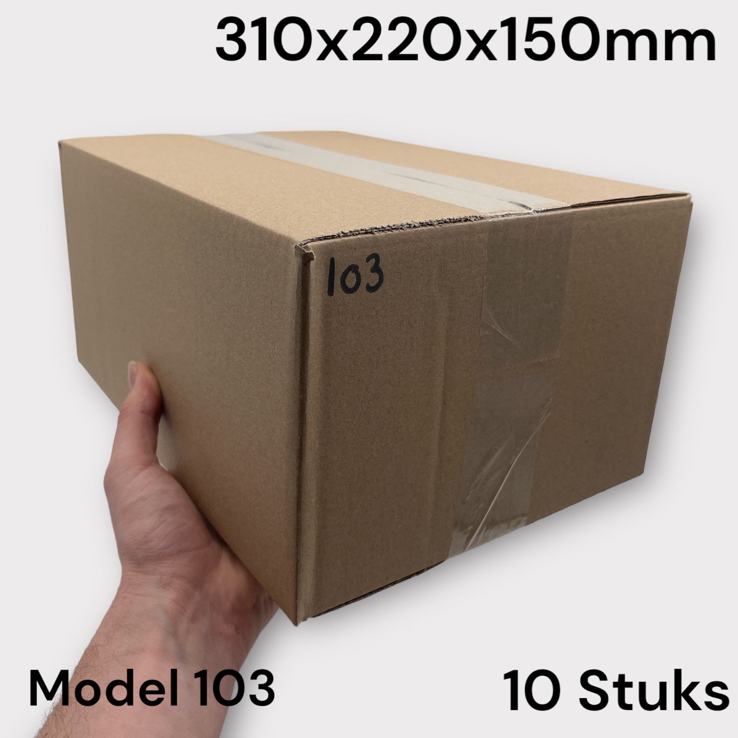 Timmy Toys - Shipping Box - Brown - Model 103 - 310x220x150mm - 10 Pieces
