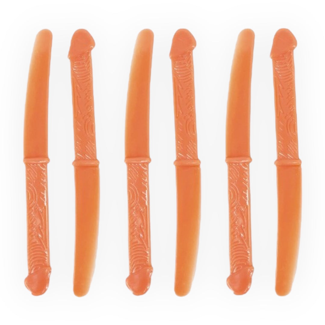 Kinky Pleasure - Penis cutlery - 6pcs - 3 Models - 1 Piece