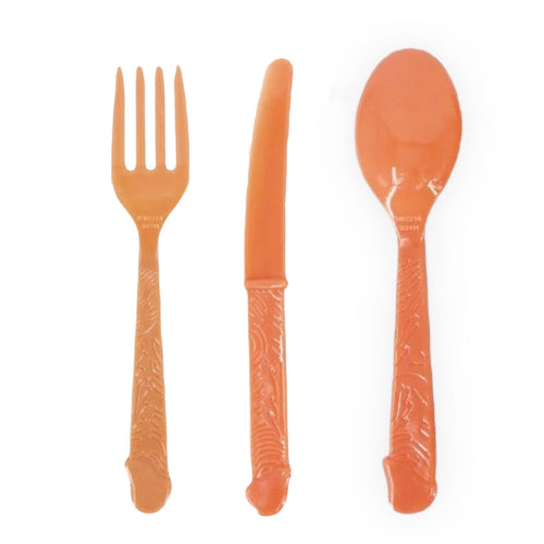 Kinky Pleasure - PL045 - Penis cutlery - 6 Pieces - 3 Models