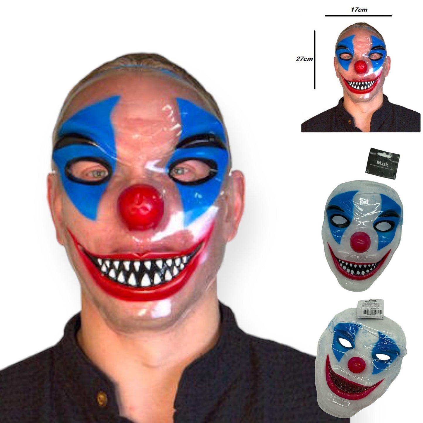 Kinky Pleasure - FT080 - Killer Clown Mask - 1 Piece