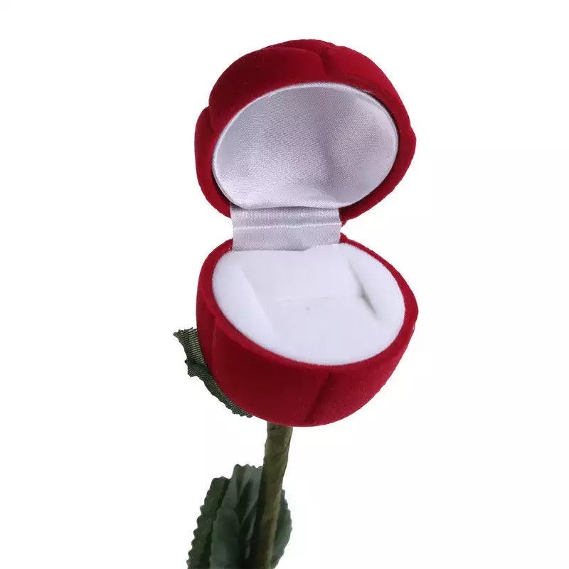 Kinky Pleasure - AX010 - Wedding Ring Box Rose - Red - 1 Piece