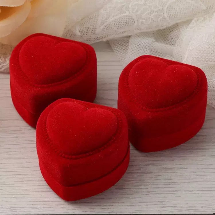 Kinky Pleasure - AX021 - Wedding Ring Box Heart - 4,5cm - Red - 1 Piece