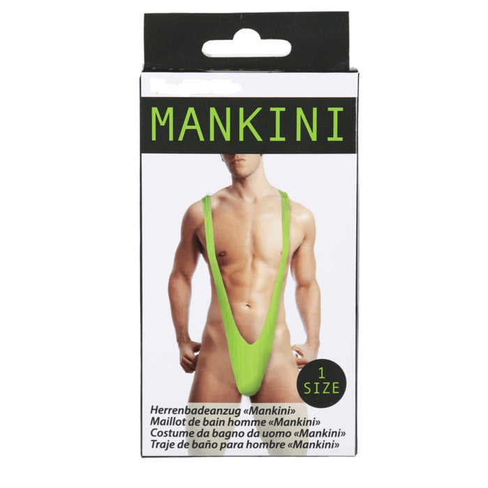 Kinky Pleasure - OB011 - Mankini Green - One Size Fits Most - 1 Piece