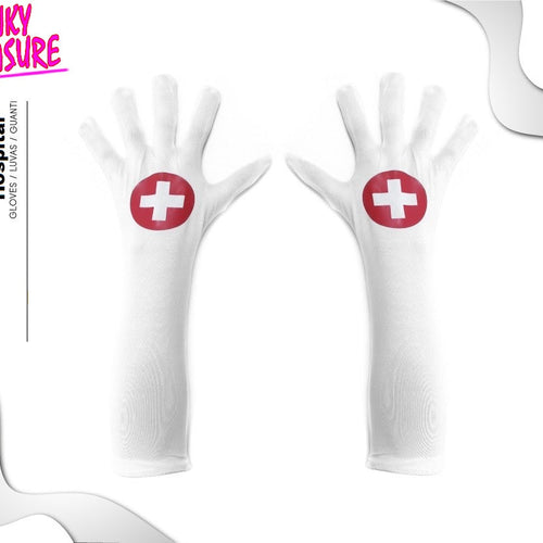 Kinky Pleasure - PL074 - Hand Gloves Long Soft - Hospital