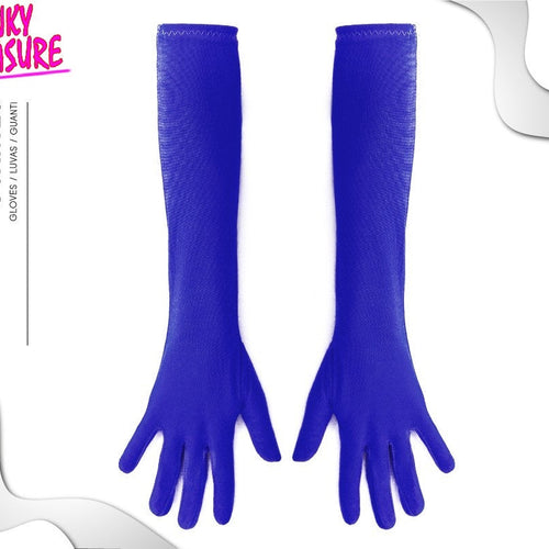 Kinky Pleasure - PL078 - Hand Gloves Long Soft - Blue