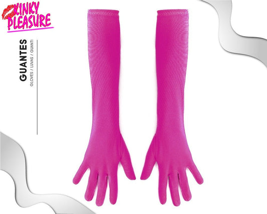 Kinky Pleasure - PL080 - Long Hand Gloves Soft - Pink