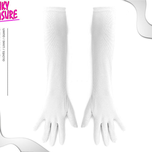 Kinky Pleasure - PL077 - Hand Gloves Long Soft - White