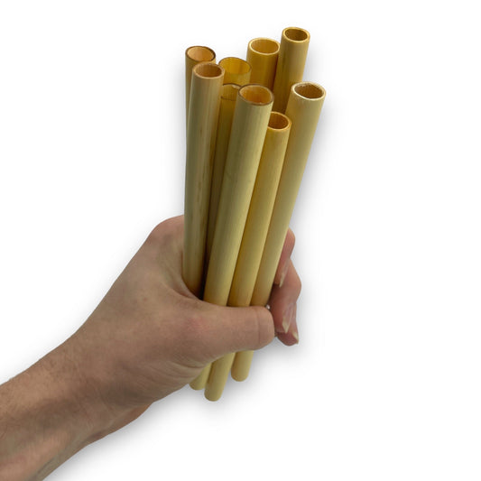 Timmy Toys - KRO005 - Bamboe Straws - 10pcs - 20cm - Dia 10mm - 1 Piece