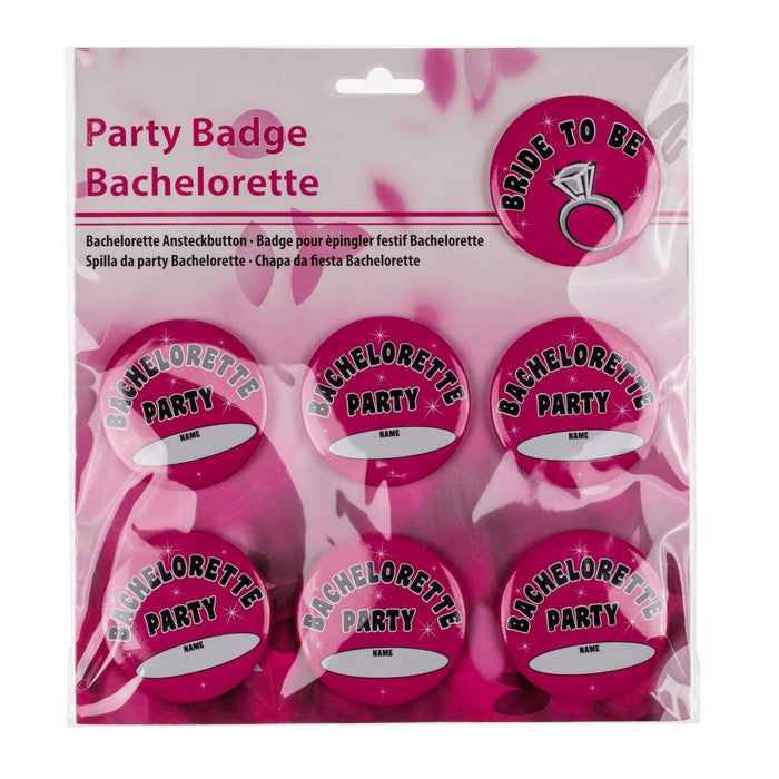 Kinky Pleasure - OB004 - Bachelorrette Badges Buttons Set 7pieces