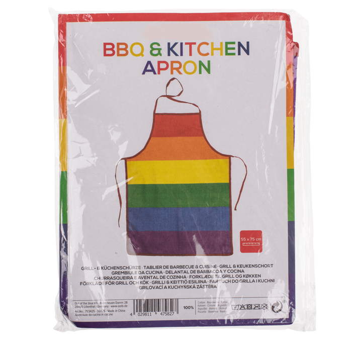 Kinky Pleasure - OB096 - BBQ & Kitchen Apron - Rainbow