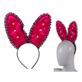 Kinky Pleasure - OB015 - Bunny Ears Tiara XXL With Pearls - Pink - 1 Piece