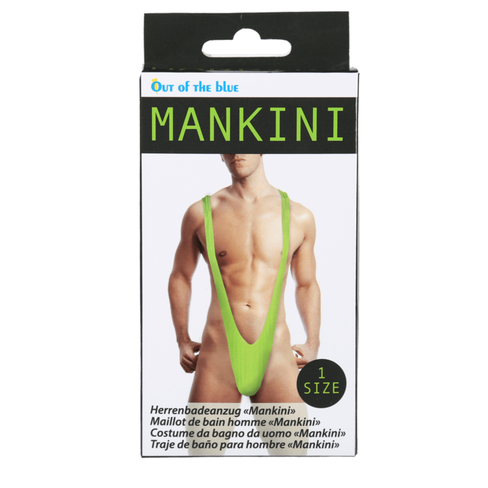 Kinky Pleasure - OB011 - Mankini Green - One Size Fits Most - 1 Piece