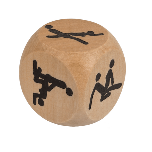 Kinky Pleasure - OB003 - Wooden Sex Dice - 30mm