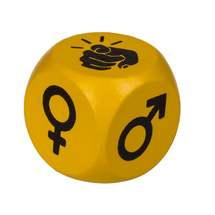 Timmy Toys - B026 - Beer Game Dice 2pcs - Yellow - 1 Pair