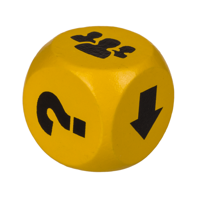 Timmy Toys - B026 - Beer Game Dice 2pcs - Yellow - 1 Pair