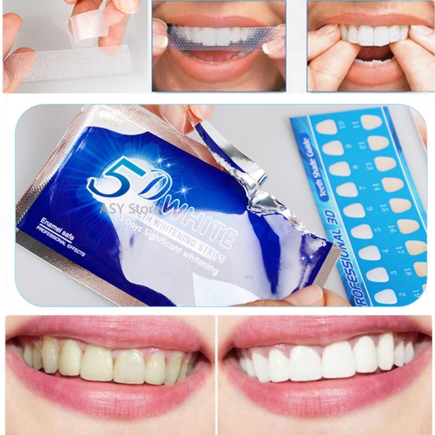Kinky Pleasure - AX102 - 5d Whitening Strips - 14 Pieces - Week Pack
