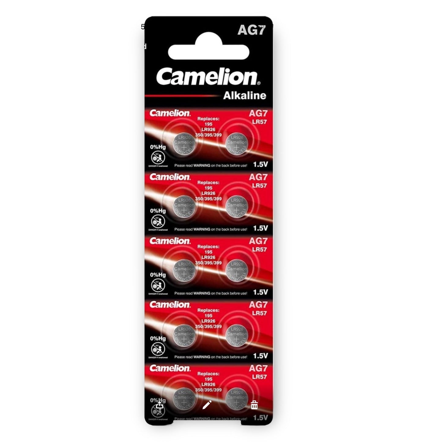 Kinky Pleasure - Camelion Alkaline 1.5V LR57 LR927 395 - Battery 10pcs - 1 Piece